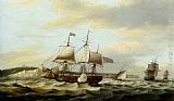 Ship Wall Art - A Merchant Ship Signaling for a Pilot of the Cliffs of Dover